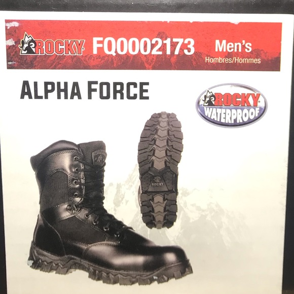 NWT Rocky Alpha Force Waterproof Work Boots. Sz 10 - Picture 7 of 7
